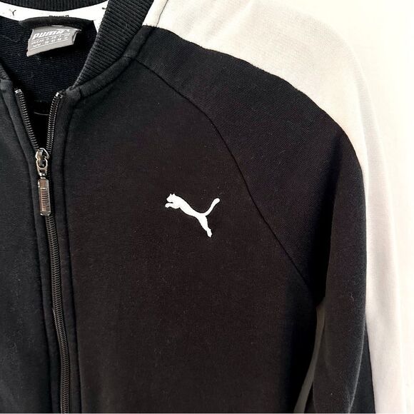 Puma Full Zip Up In Black And White Vintage Y2K - Picture 6 of 6